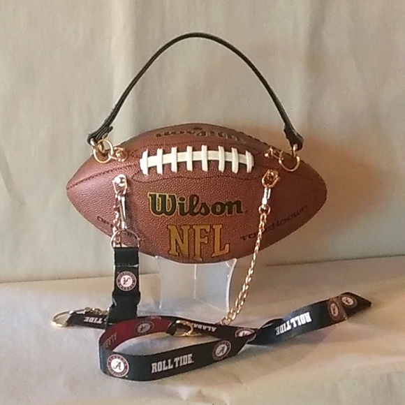 Handbags - HANDMADE Football Purse (NCAA COLLEGE TEAMS) 🏈